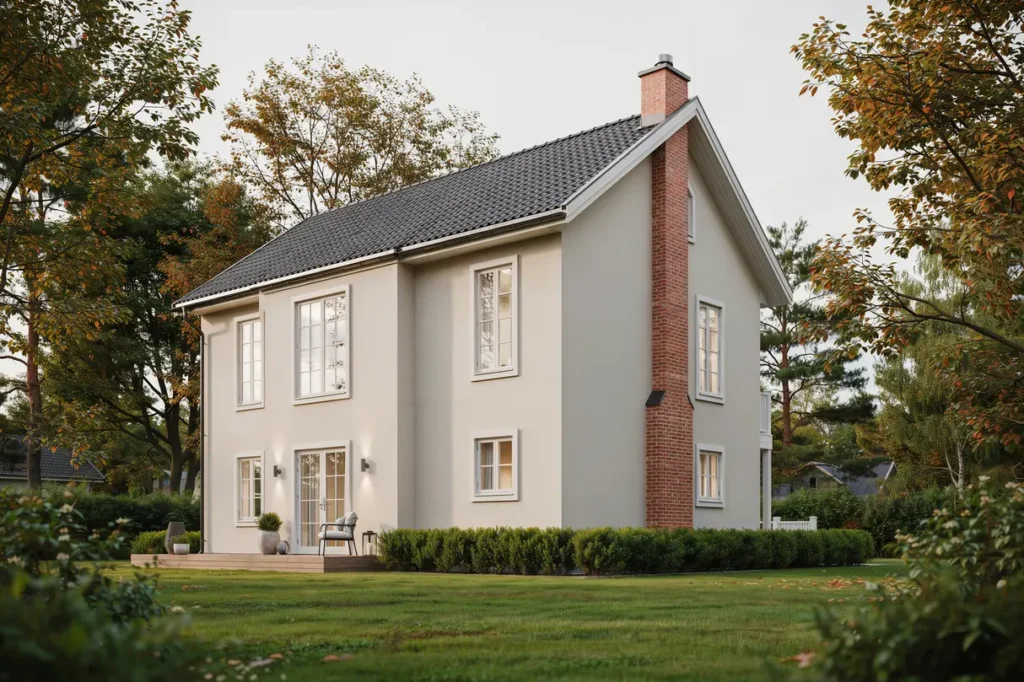 skorstensrenovering med insatsr r p villa i floda lerum